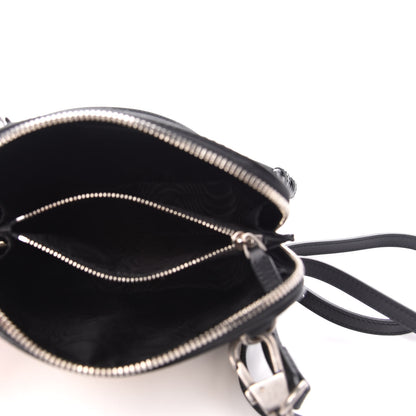 Gucci X SEGA Calfskin GUCCY Stars Mini Dome Shoulder Bag Black Gold 5 of 11