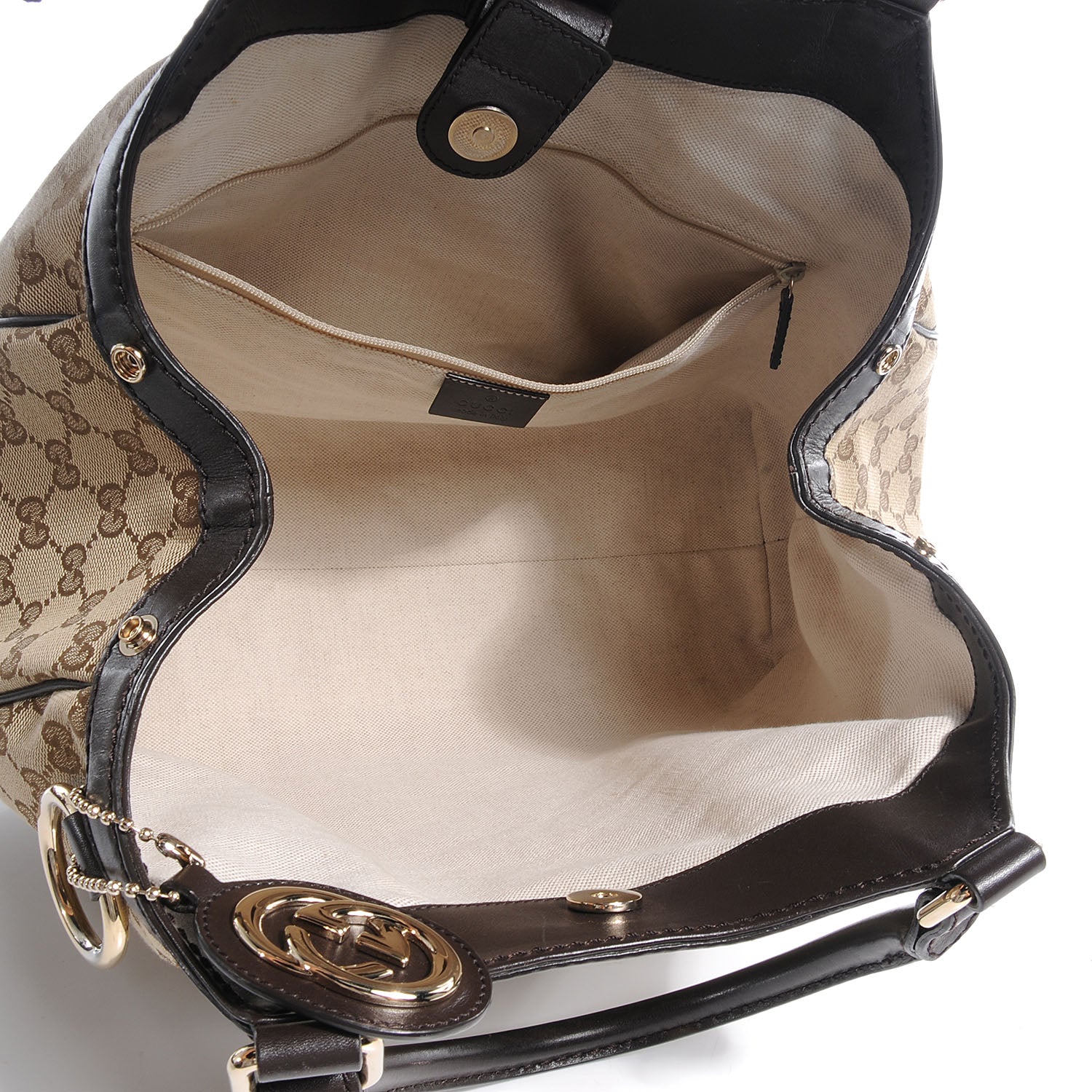 Gucci Monogram Medium Sukey Tote Dark Brown 5 of 8