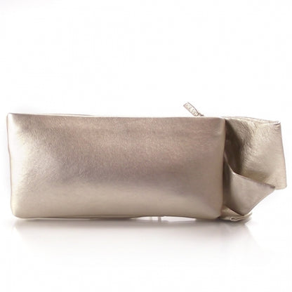 Valentino Garavani Metallic Nappa Bow Clutch Gold 2 of 7