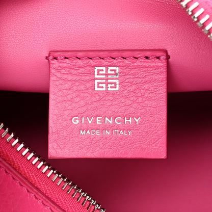 Givenchy Tumbled Calfskin Small Moon Cut Out Shoulder Bag Neon Pink 6 of 10