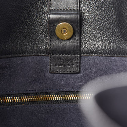 Chloe Smooth Calfskin Medium Milo Shopping Tote Black 5 of 12