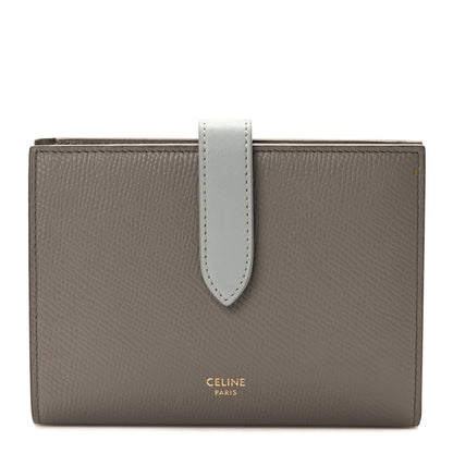 Celine Grained Calfskin Small Multifunction Strap Wallet Pebble Mineral 1 of 10