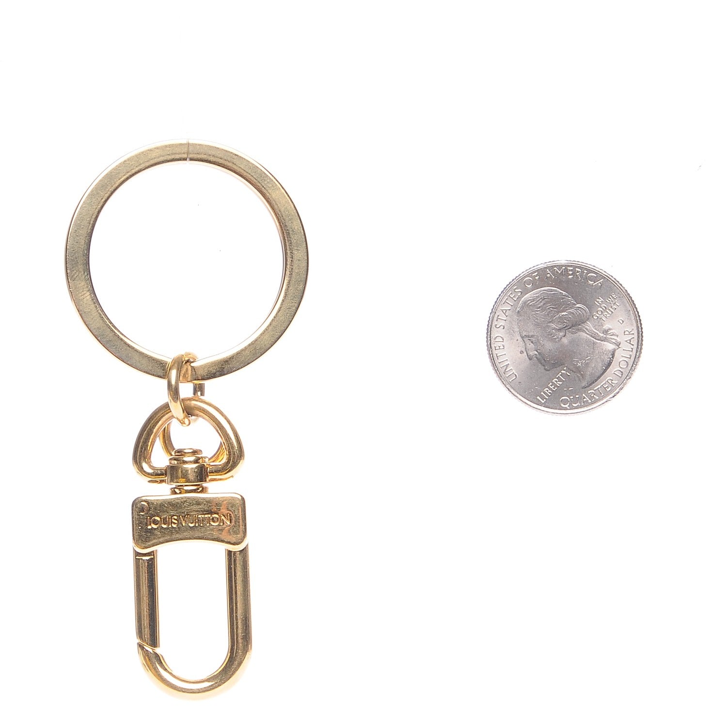 Louis Vuitton Pochette Extender Key Ring Gold 2 of 4