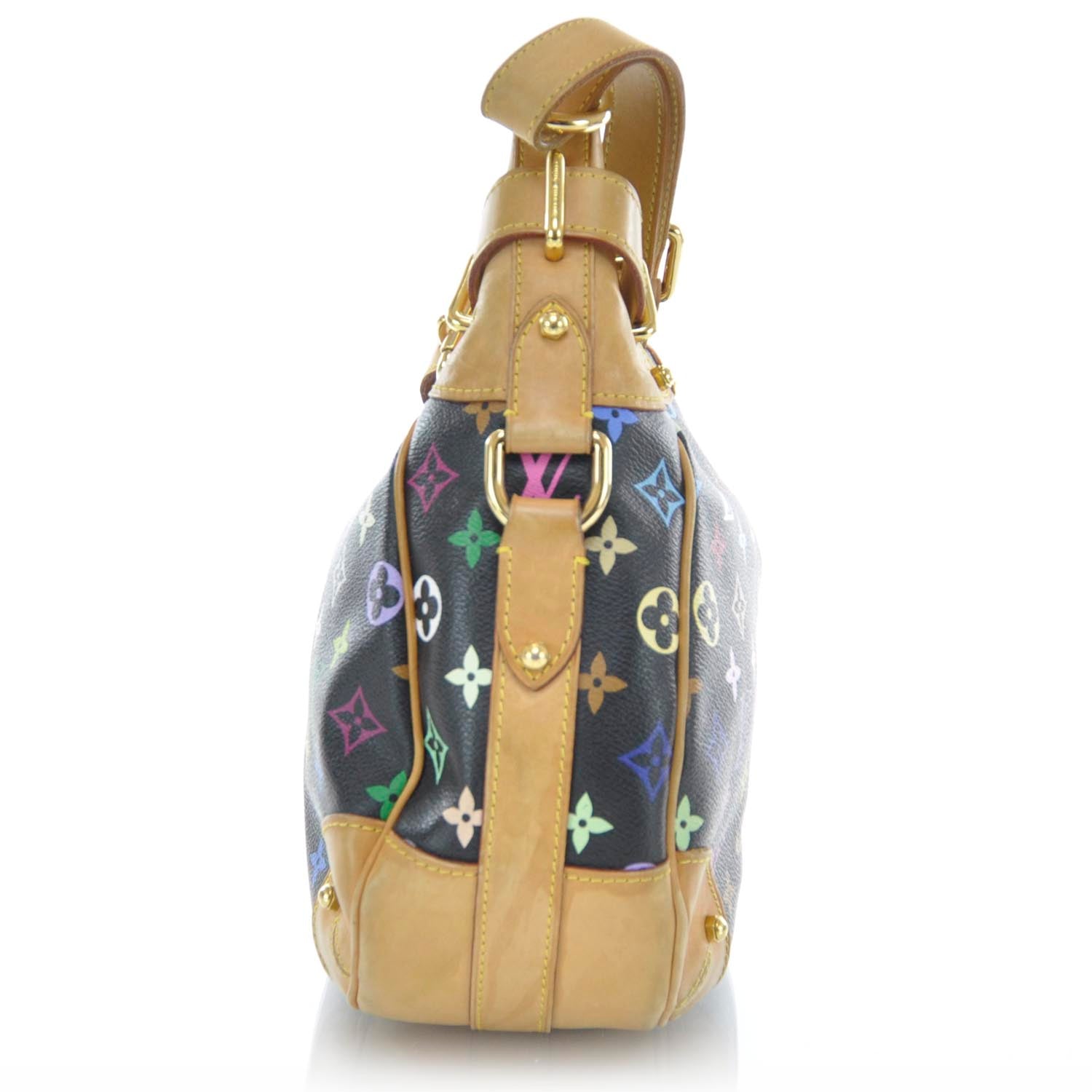 Louis Vuitton Monogram Multicolor Greta Black 4 of 9