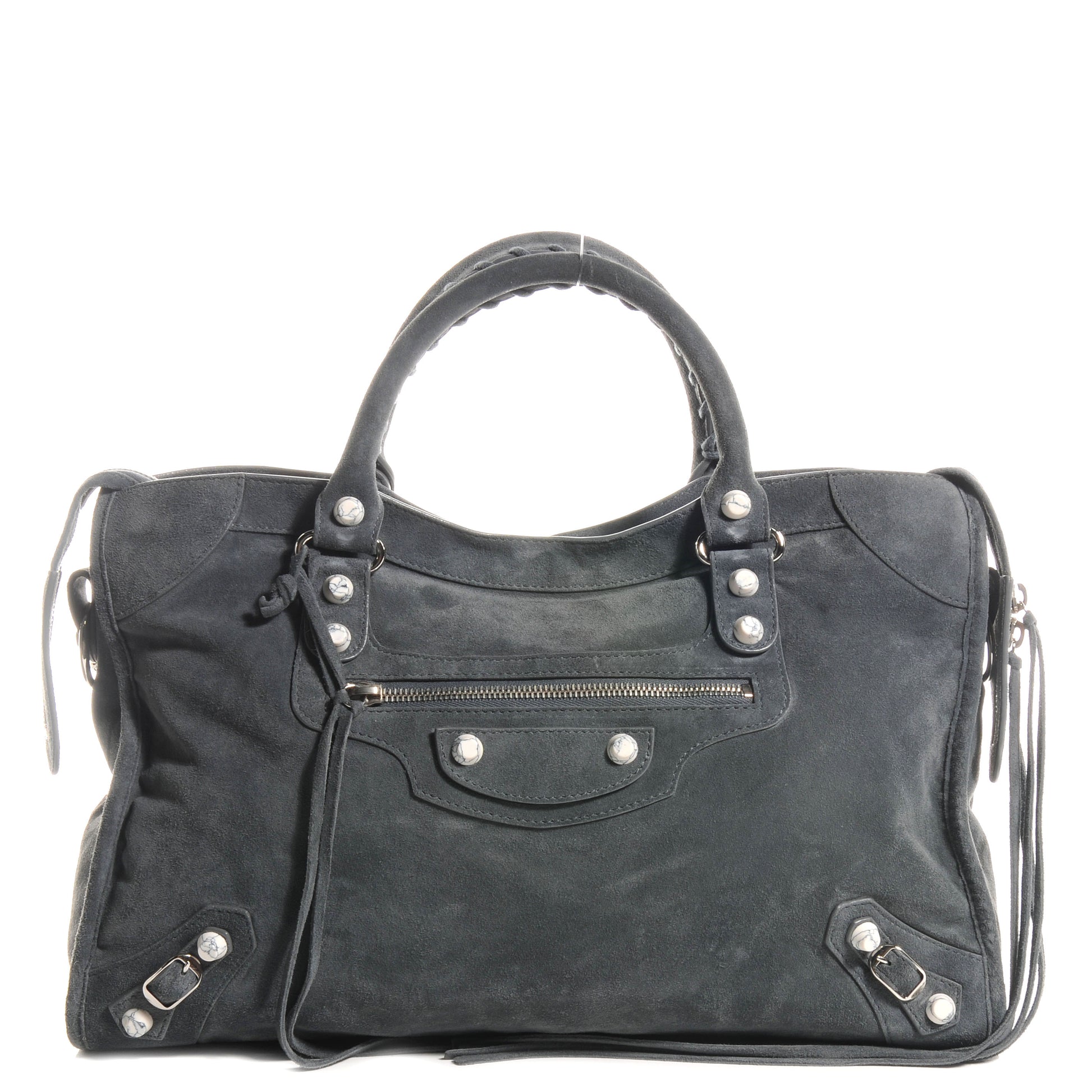 Balenciaga Baby Daim Suede Marble Hardware City Grey 1 of 9