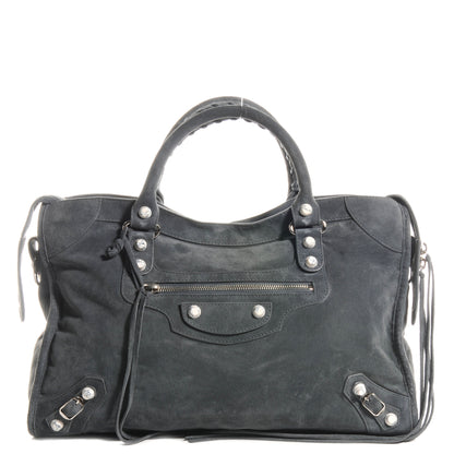 Balenciaga Baby Daim Suede Marble Hardware City Grey 1 of 9
