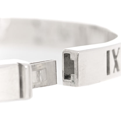 Tiffany Sterling Silver Atlas Pierced Hinged Bangle Bracelet 4 of 6
