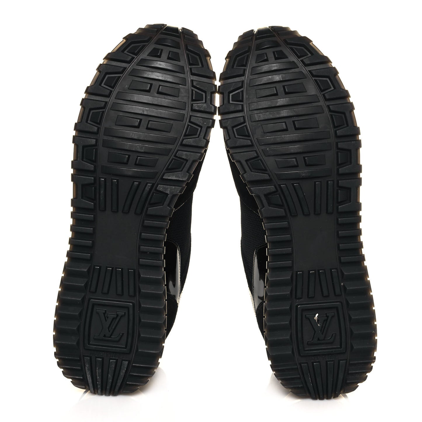 Suede Monogram Run Away Sneakers 38 Black