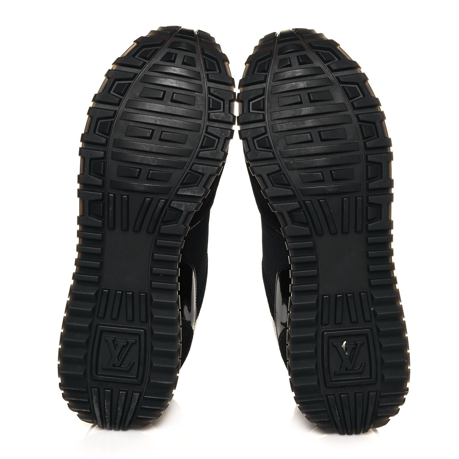 Louis Vuitton Suede Monogram Run Away Sneakers 38 Black 5 of 8