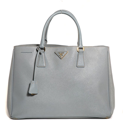 Prada Saffiano Lux Large Tote Lago 1 of 9
