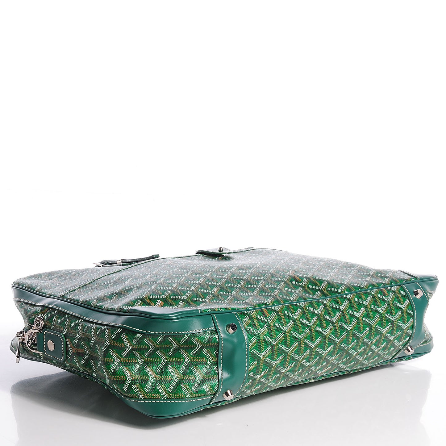 Goyardine Standard Ambassade Briefcase Green