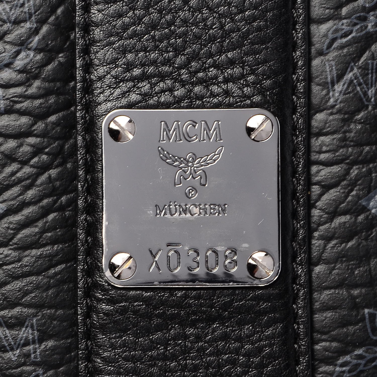 MCM Visetos Medium Liz Reversible Shopper Tote Black 9 of 9