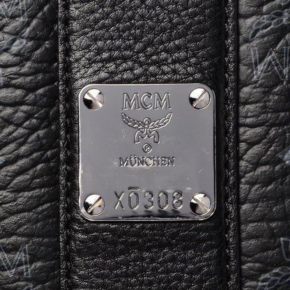 MCM Visetos Medium Liz Reversible Shopper Tote Black 9 of 9