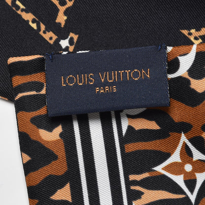 Louis Vuitton Silk Monogram Giant Jungle Bandeau Black 4 of 4