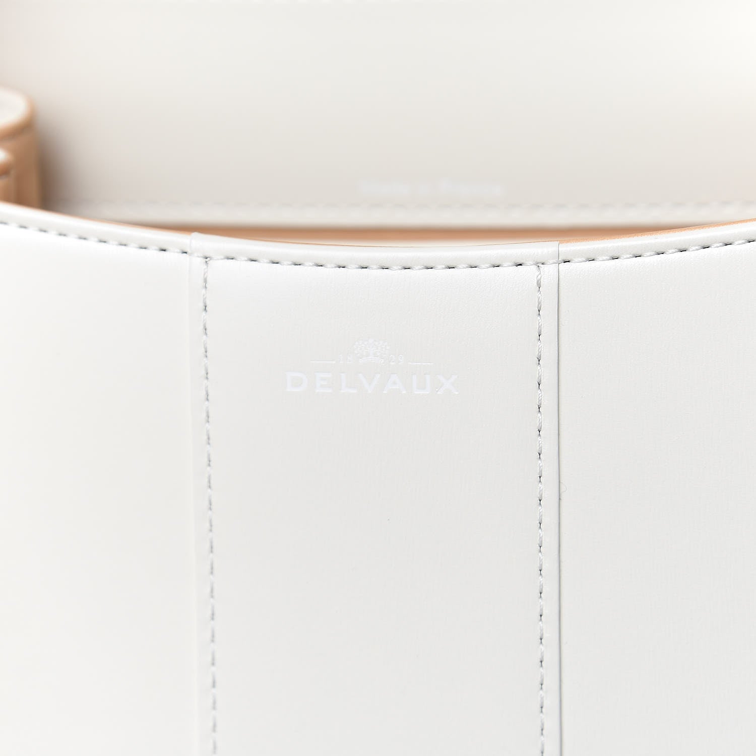 Delvaux Calfskin Mini Brillant Satchel Ivory 6 of 16