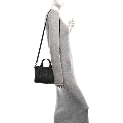 Marc Jacobs Grained Calfskin Micro The Tote Bag Black 2 of 12