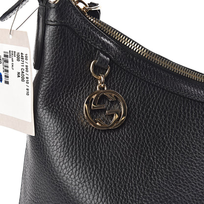 Gucci Dollar Calfskin GG Hobo Black 11 of 11