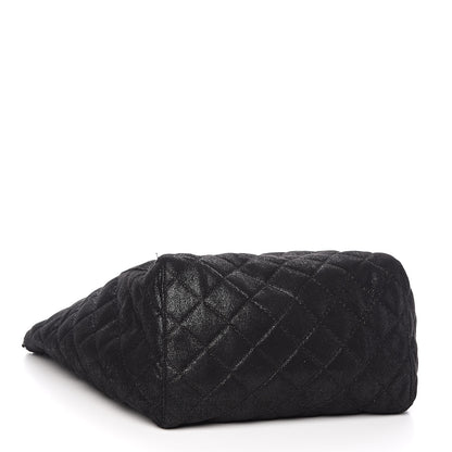 Stella McCartney Shaggy Deer Quilted Falabella Shopper Tote Black 4 of 12