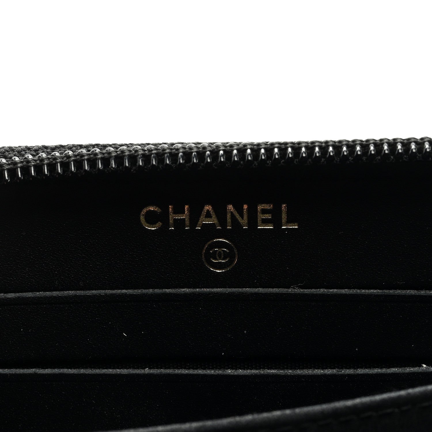 Chanel Caviar Quilted Small Boy Zip Around Wallet Black 6 of 6