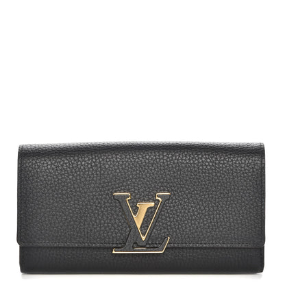 Louis Vuitton Taurillon Capucines Wallet Black 1 of 7