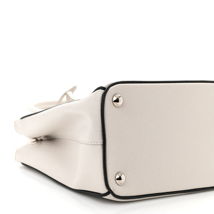 Prada Saffiano Lux Small Galleria Double Zip Tote White 9 of 12