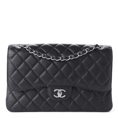 Chanel Caviar Quilted Jumbo Double Flap Black 1 of 11