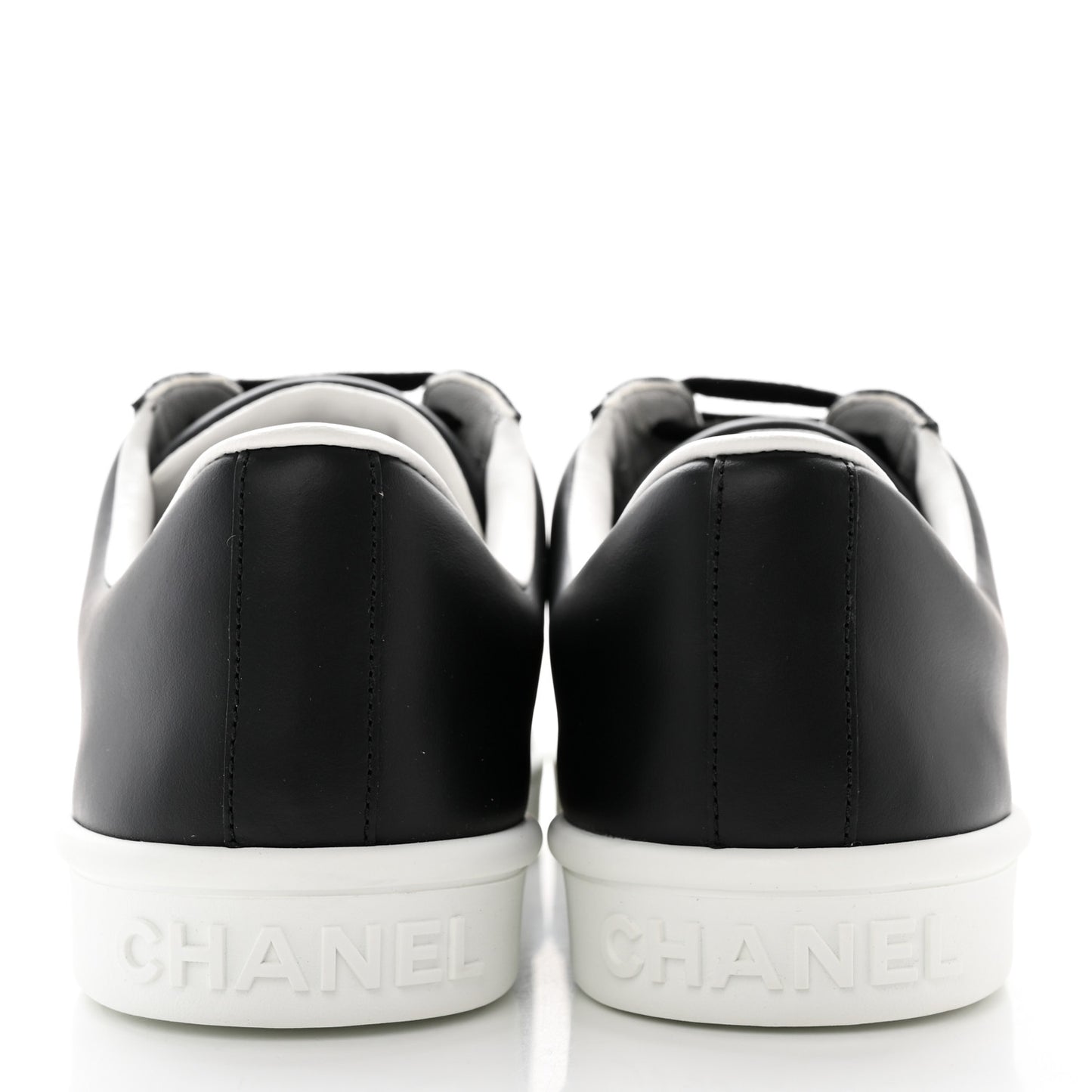 Calfskin CC Womens Sneakers 41.5 Black