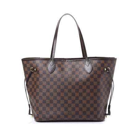 Louis Vuitton Damier Ebene Neo Neverfull MM Rose Ballerine 1 of 11