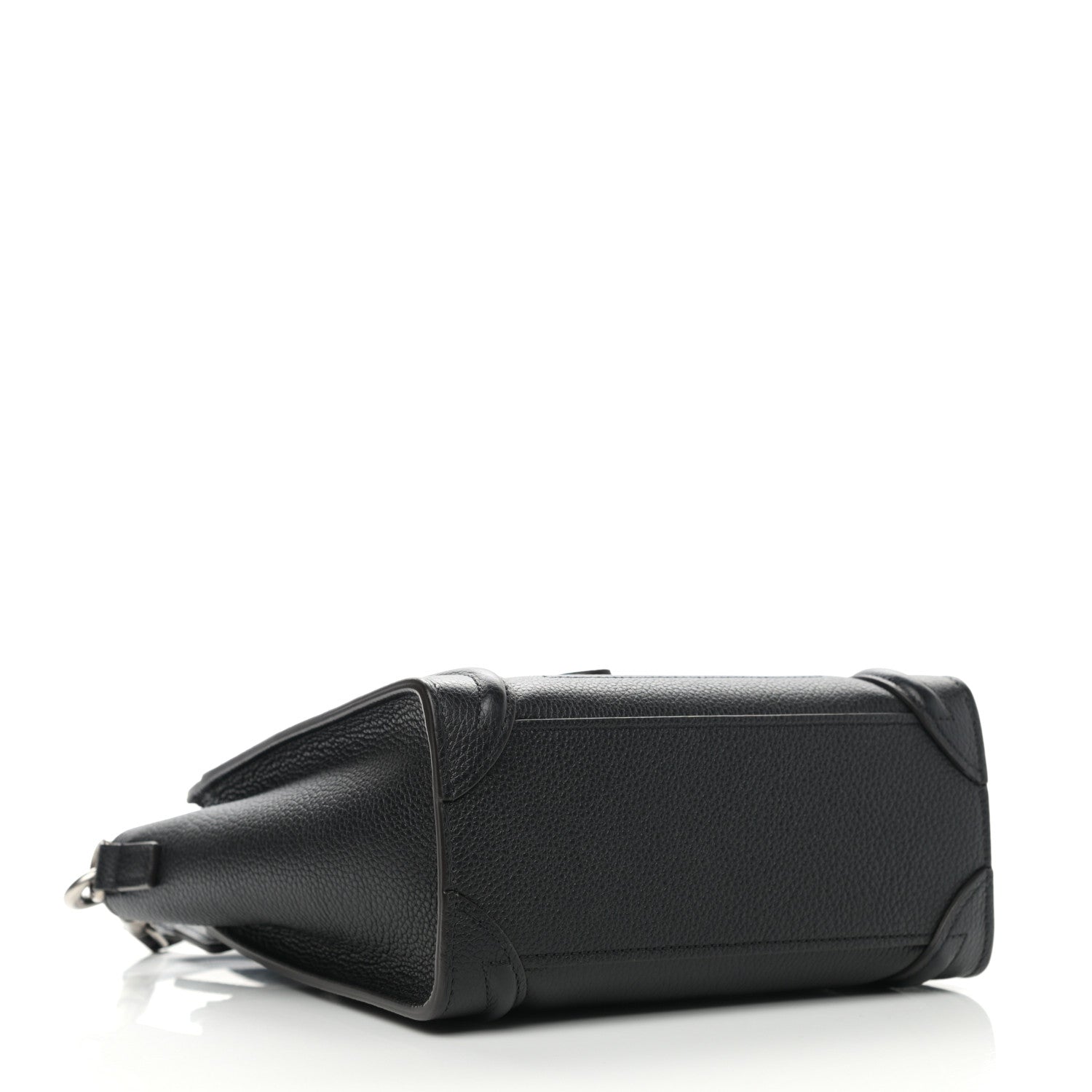 Celine Drummed Calfskin Nano Luggage Black 4 of 11