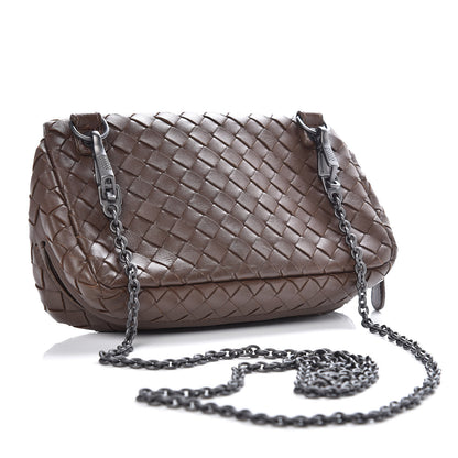 Bottega Veneta Nappa Intrecciato Small Chain Crossbody Ebano 3 of 9