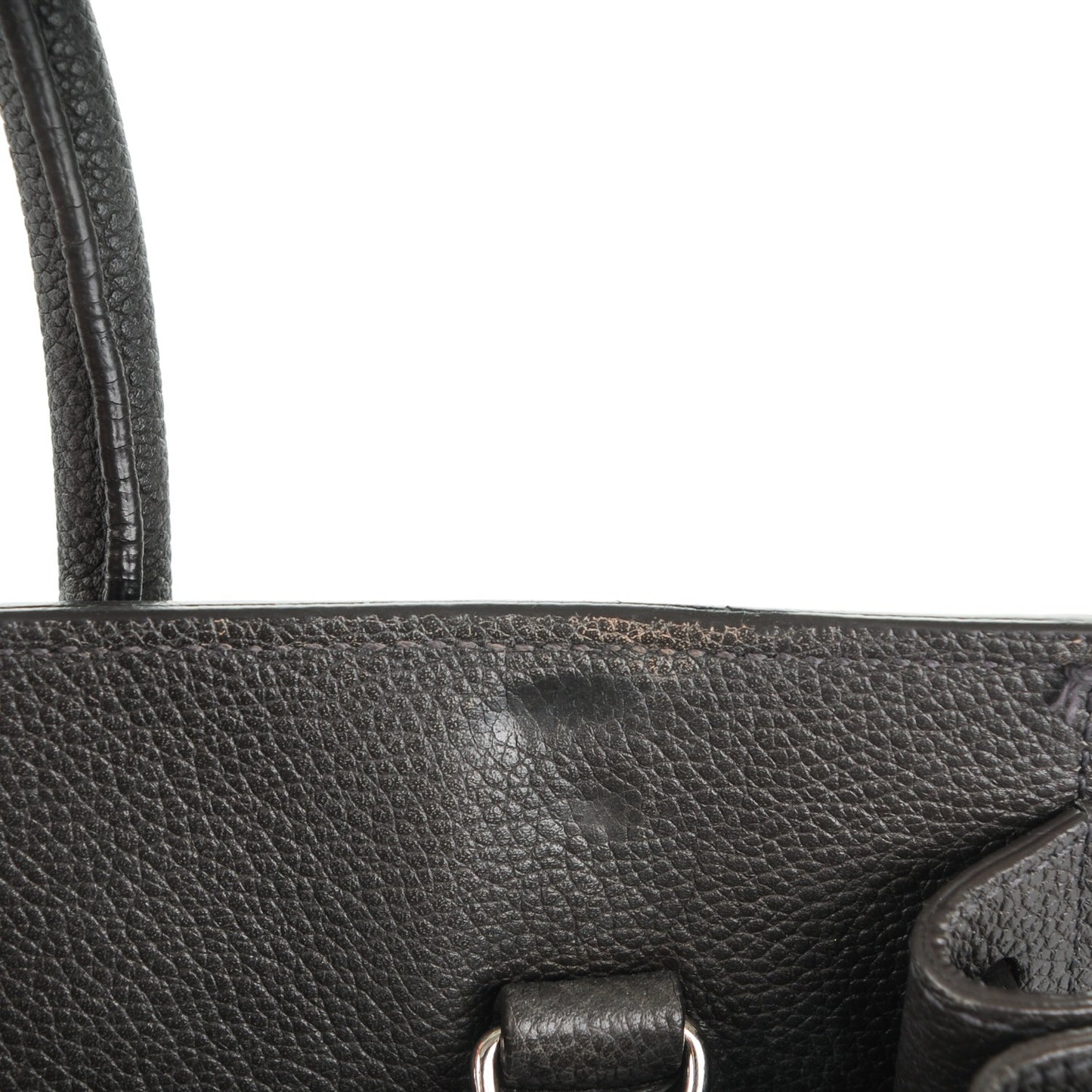 Grained Calfskin Baby Sac De Jour Anthracite