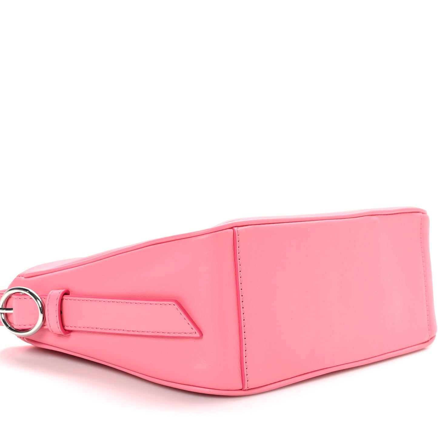 Calfskin Tempo Baguette Shoulder Bag Pink Lemonade