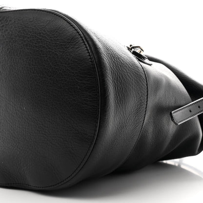 Balenciaga Veau Papier Classic Hardware Drop Bucket Bag Black 10 of 11