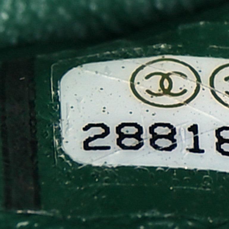 Chanel Lambskin Quilted Medium Double Flap Green 7 of 11