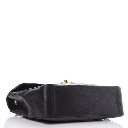 Chanel Lambskin Quilted XL Jumbo Single Flap Black 4 of 13
