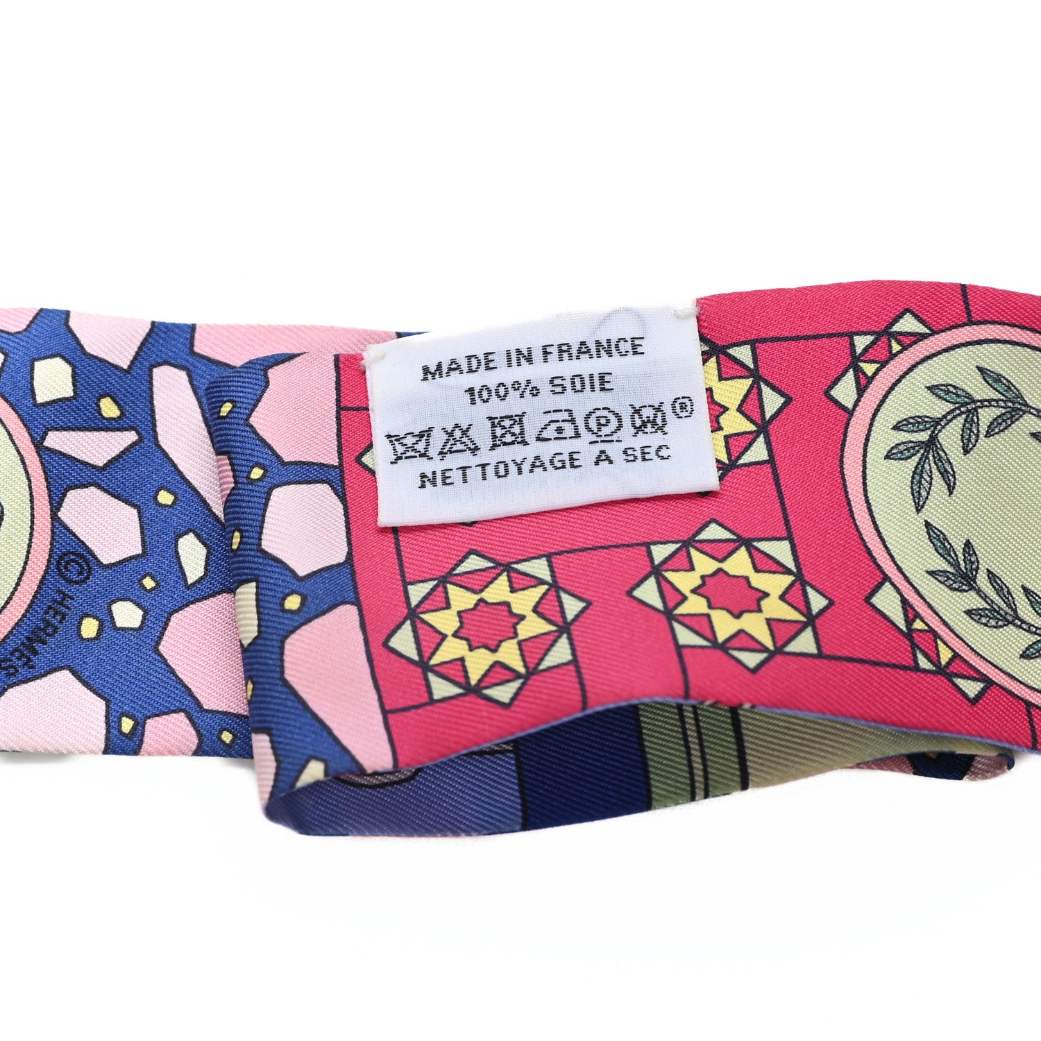 Hermes Silk La Danse Des Amazones Twilly Bleu Roy Vert Jaune 3 of 3