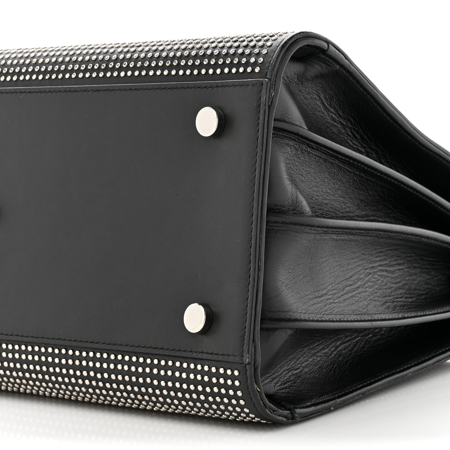 Saint Laurent Calfskin Studded Small Sac De Jour Black 10 of 16