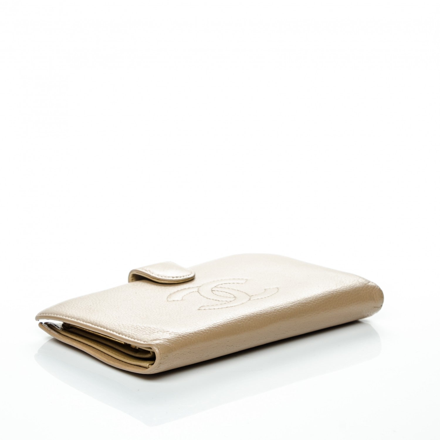 Chanel Caviar Timeless CC French Wallet Beige 4 of 6