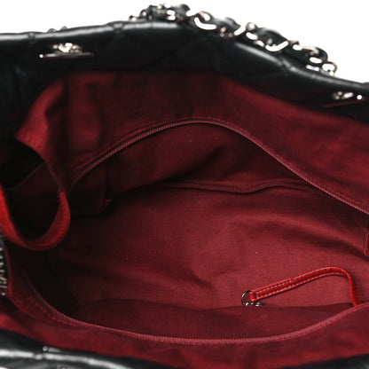 Chanel Aged Calfskin Quilted Large Cotton Club Tote Black 5 of 10