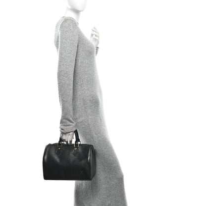 Louis Vuitton Epi Speedy 25 Black 2 of 12