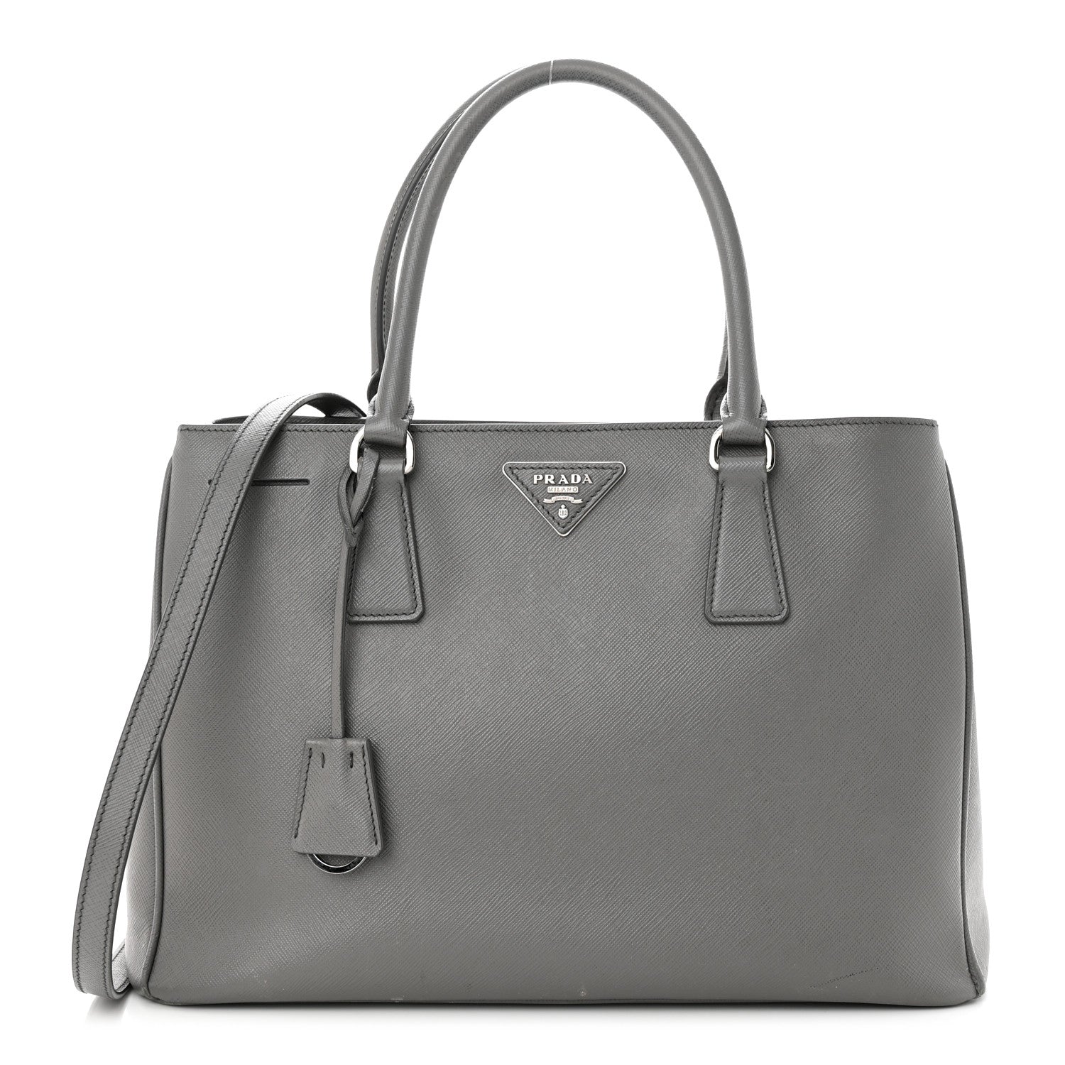 Prada Saffiano Medium Galleria Double Zip Tote Marmo 1 of 17