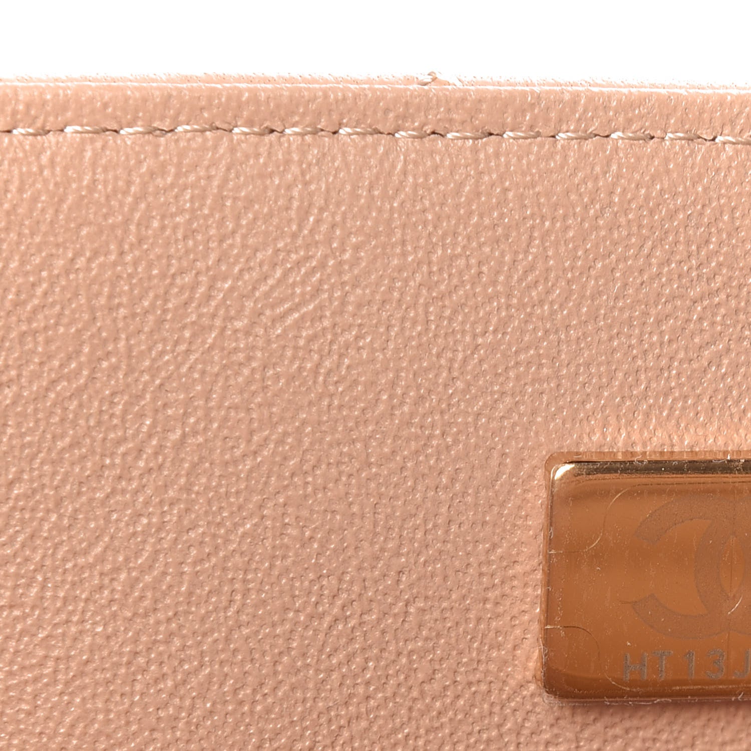 Chanel Lambskin Quilted Mini Top Handle Rectangular Flap Beige 7 of 11