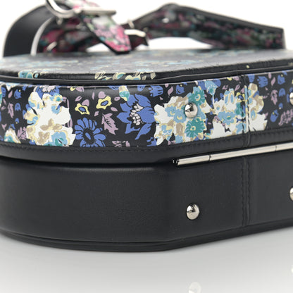 Louis Vuitton Calfskin Floral Print Petite Boite Chapeau Black 10 of 13