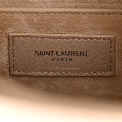 Saint Laurent Calfskin Medium Monogram Sunset Dark Beige 6 of 18
