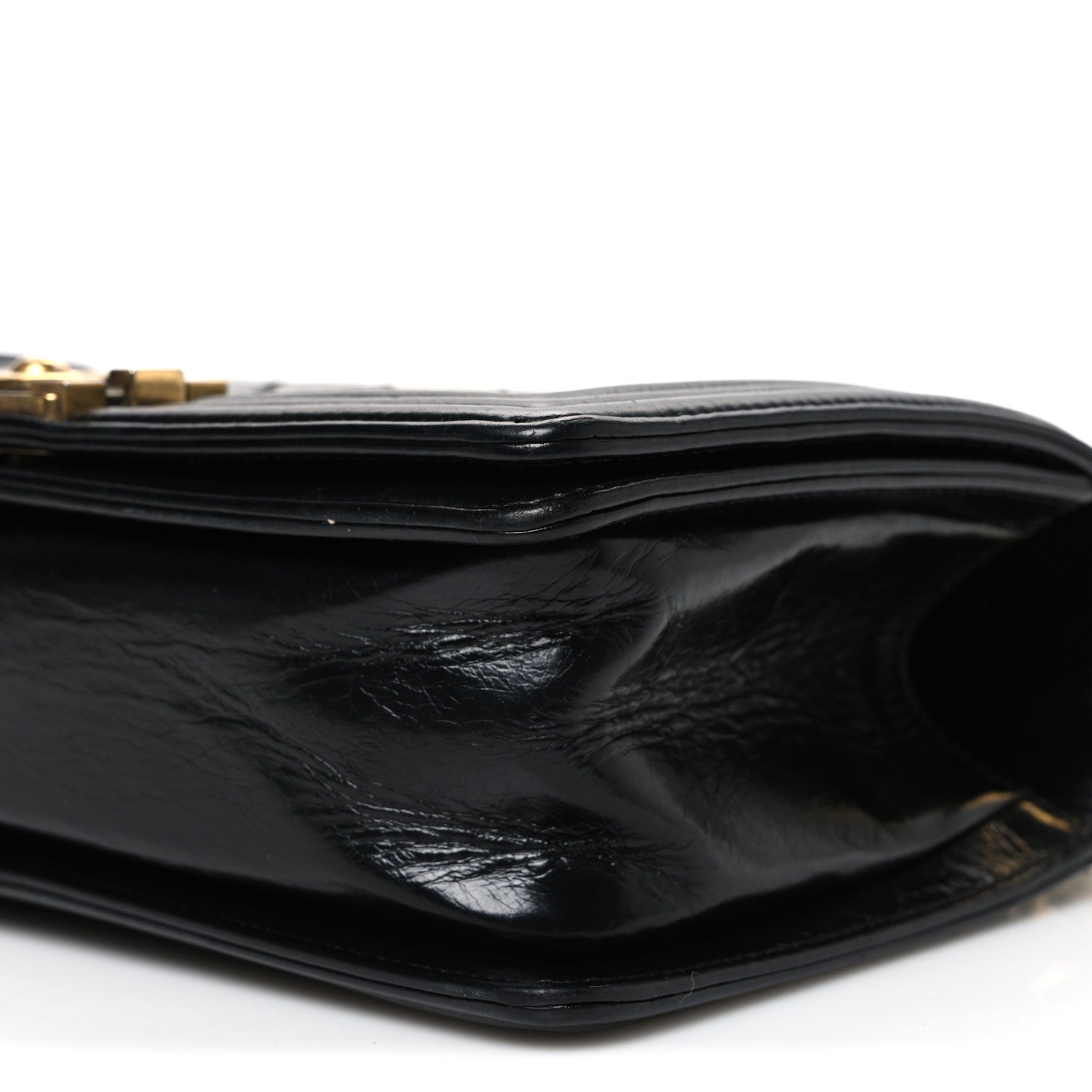 Chanel Aged Calfskin Quilted Medium Boy Flap Black 10 of 10
