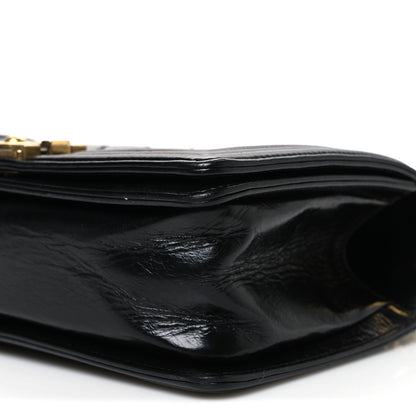 Chanel Aged Calfskin Quilted Medium Boy Flap Black 10 of 10