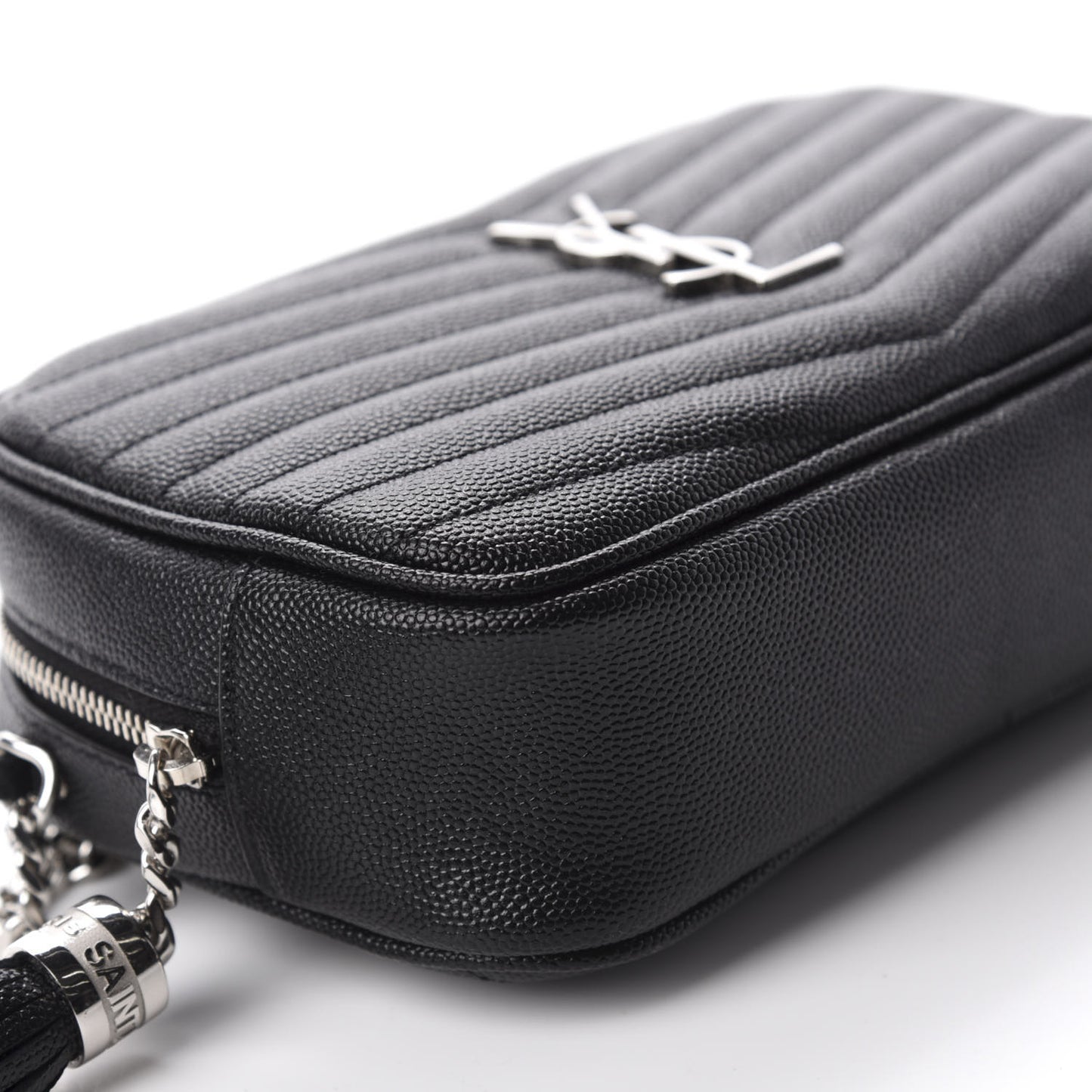 Grain De Poudre Matelasse Monogram Mini Lou Camera Bag Black