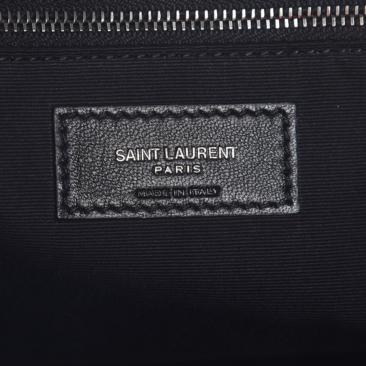 Saint Laurent Lambskin Patchwork Jamie Drawstring Bag Black 6 of 7