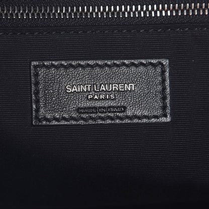 Saint Laurent Lambskin Patchwork Jamie Drawstring Bag Black 6 of 7