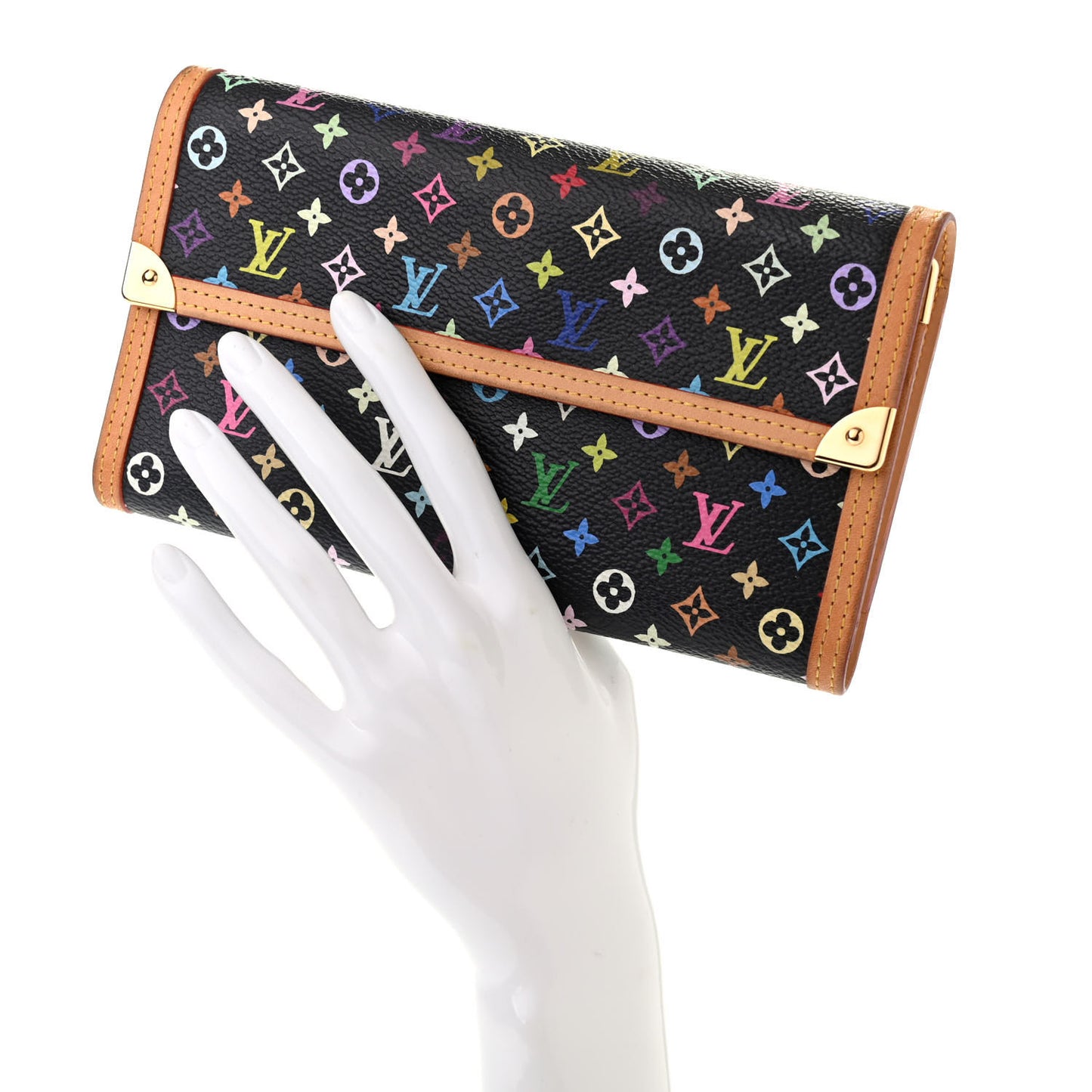 Monogram Multicolor Porte Tresor International Wallet Black